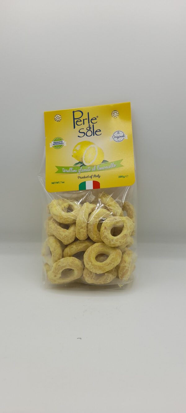 limoncello glazed taralli